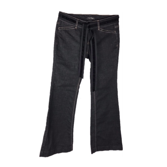 WHBM Hipster Trouser Black Crosshatch Jean - Picture 2 of 8